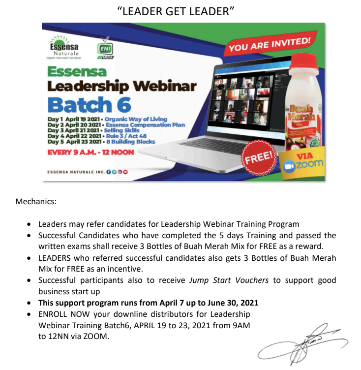 LEADER GET LEADER PROGRAM